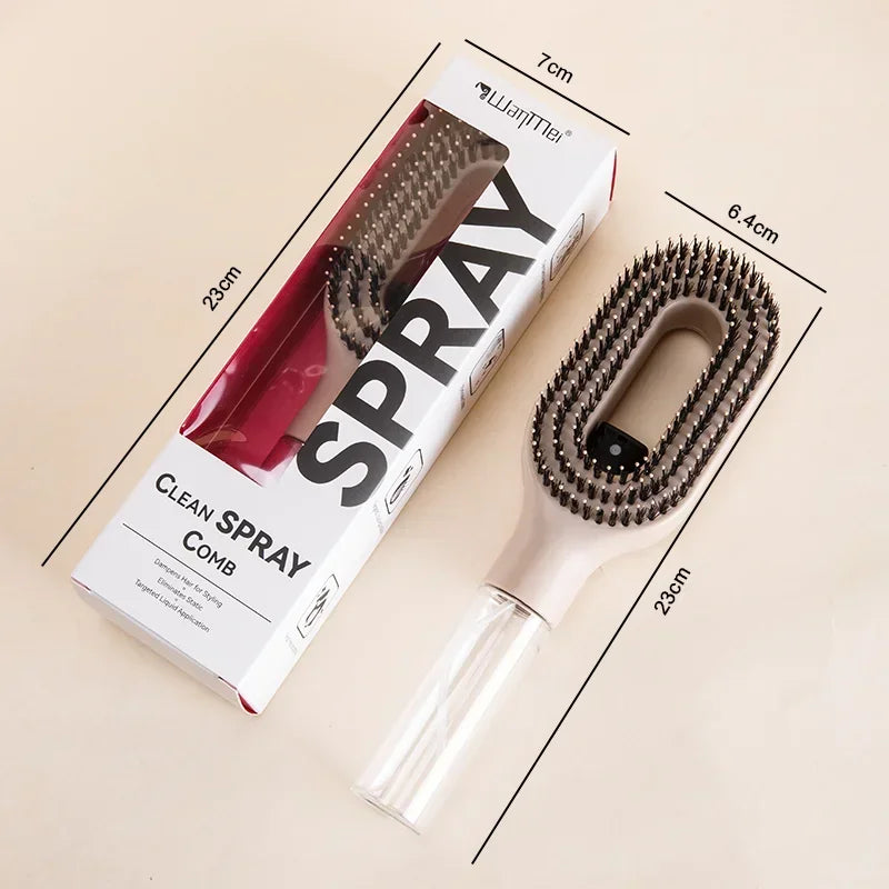 2-in-1 Sprühkamm – Massagebürste mit Sprühflasche