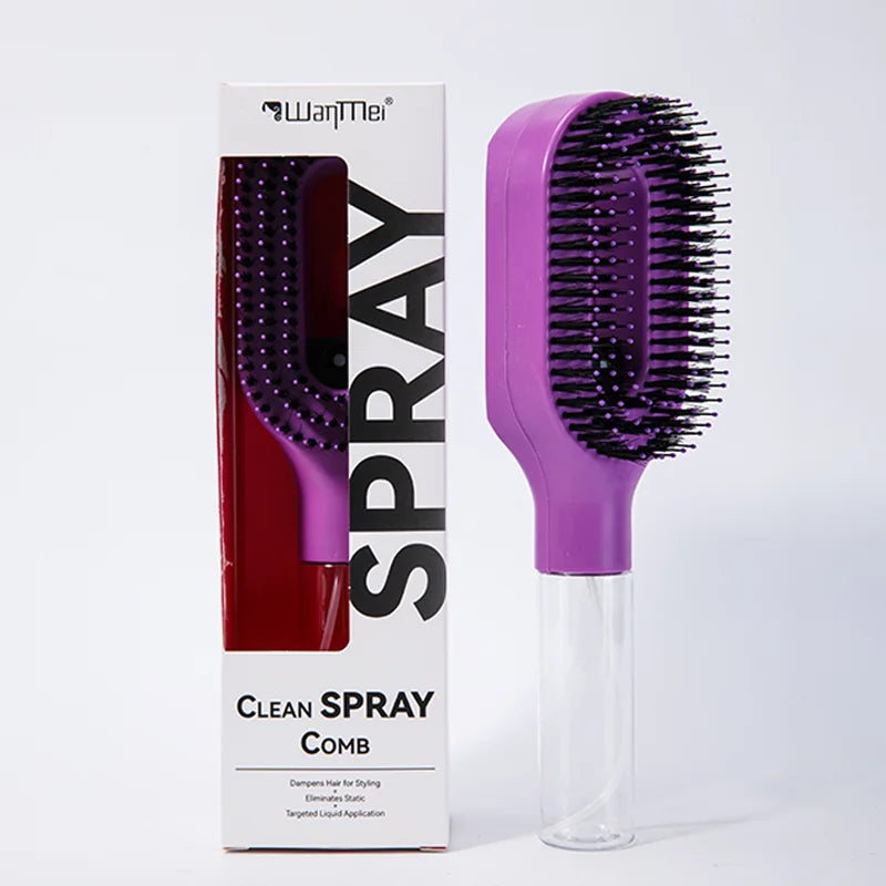 2-in-1 Spray Comb – Massage Brush with Spray Bottle
