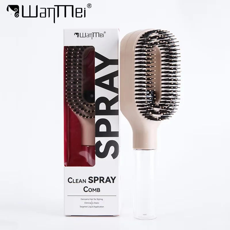 2-in-1 Spray Comb – Massage Brush with Spray Bottle