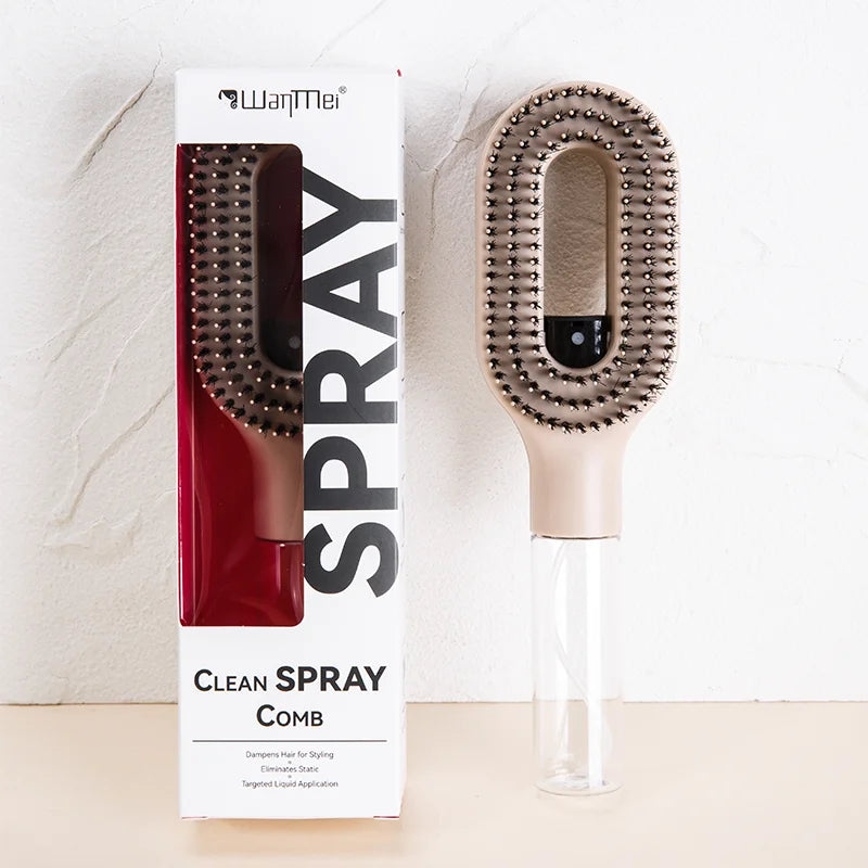 2-in-1 Spray Comb – Massage Brush with Spray Bottle