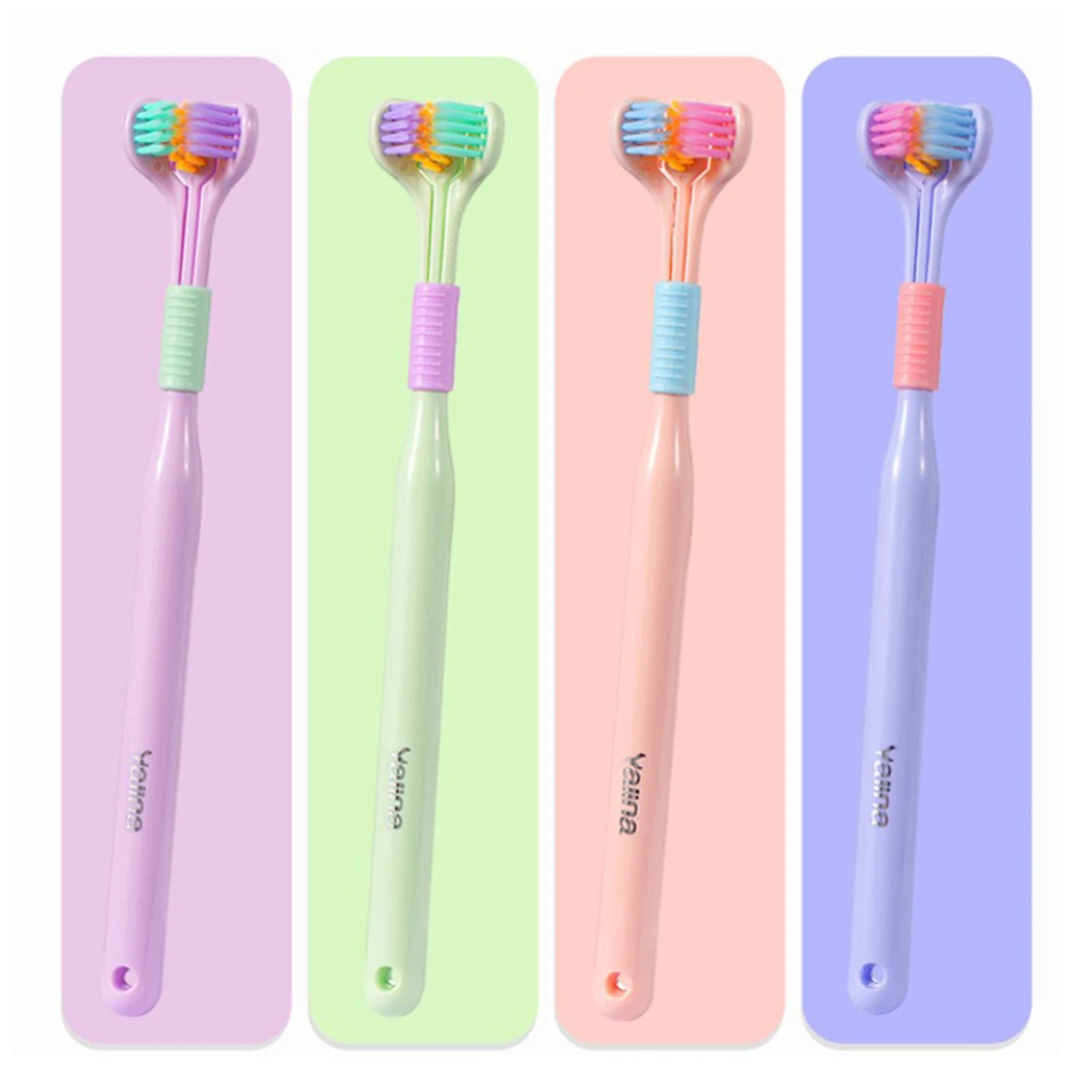 3-Sided Toothbrush – Deep Cleaning for Adults & Children