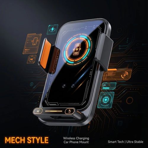 Auto-Handyhalter 15W Wireless – Laden & Navigieren ohne Ablenkung