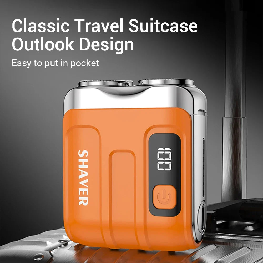 Mini Elektrorasierer – Nass & Trocken, USB-C, Reise