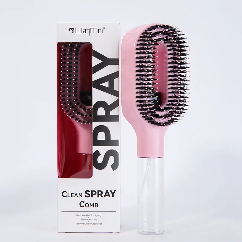 2-in-1 Sprühkamm – Massagebürste mit Sprühflasche
