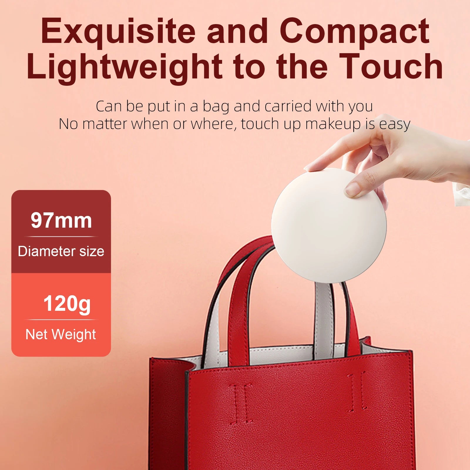 Smart UV Makeup Mirror - LED Light & Sunscreen Camera