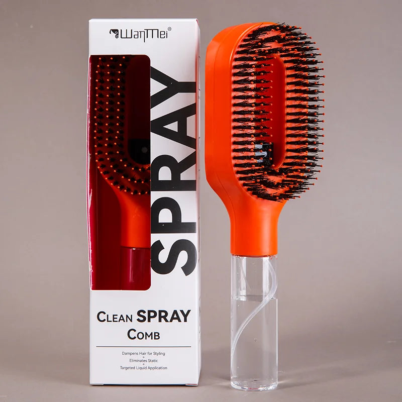 2-in-1 Spray Comb – Massage Brush with Spray Bottle